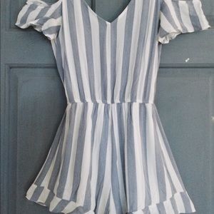 American Eagle Striped Romper